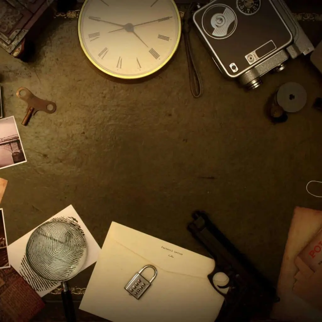 objetos en una mesa en fluxus escape room en salamanca