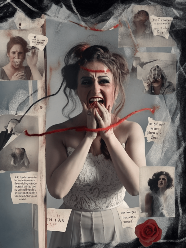 novia en un escape room